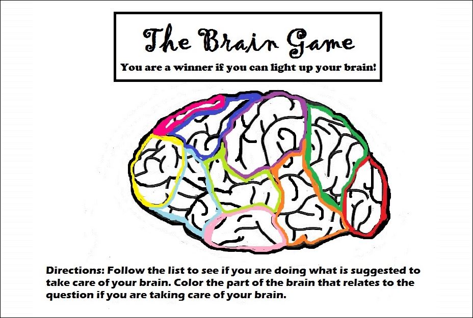 Red ribbon week healthy brain awareness activity game just say no to drugs