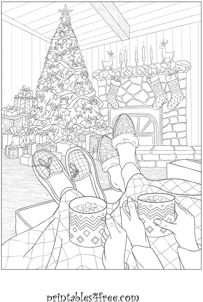 Adult christmas coloring pages with music sheets