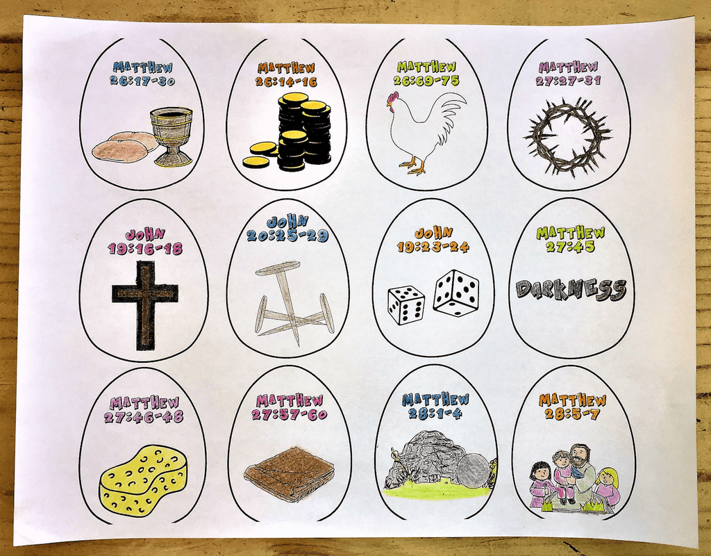 Free easter eggs coloring pages