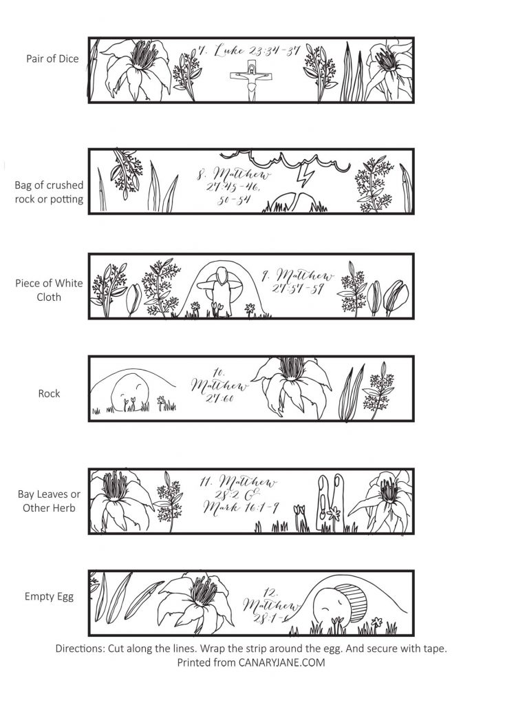 Easter resurrection eggs
