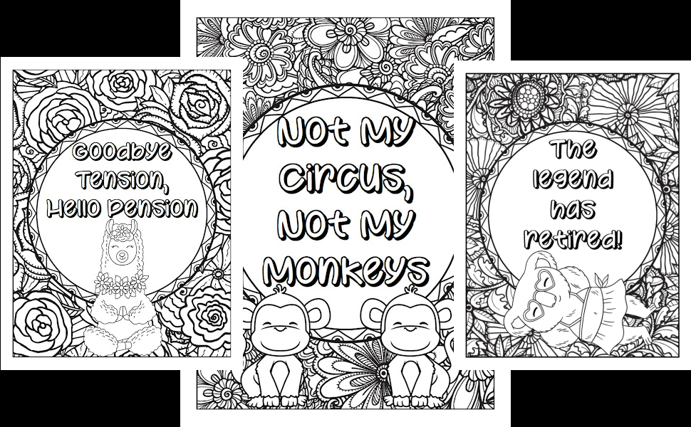 Retirement coloring book for women best female coworker retiree gift ideas
