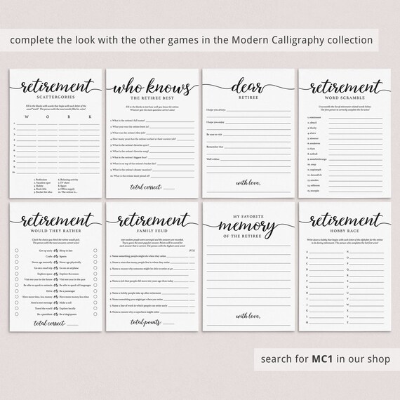 Retirement party game would they rather printable retirement games would the retiree rather funny retirement game this or that download mc instant download