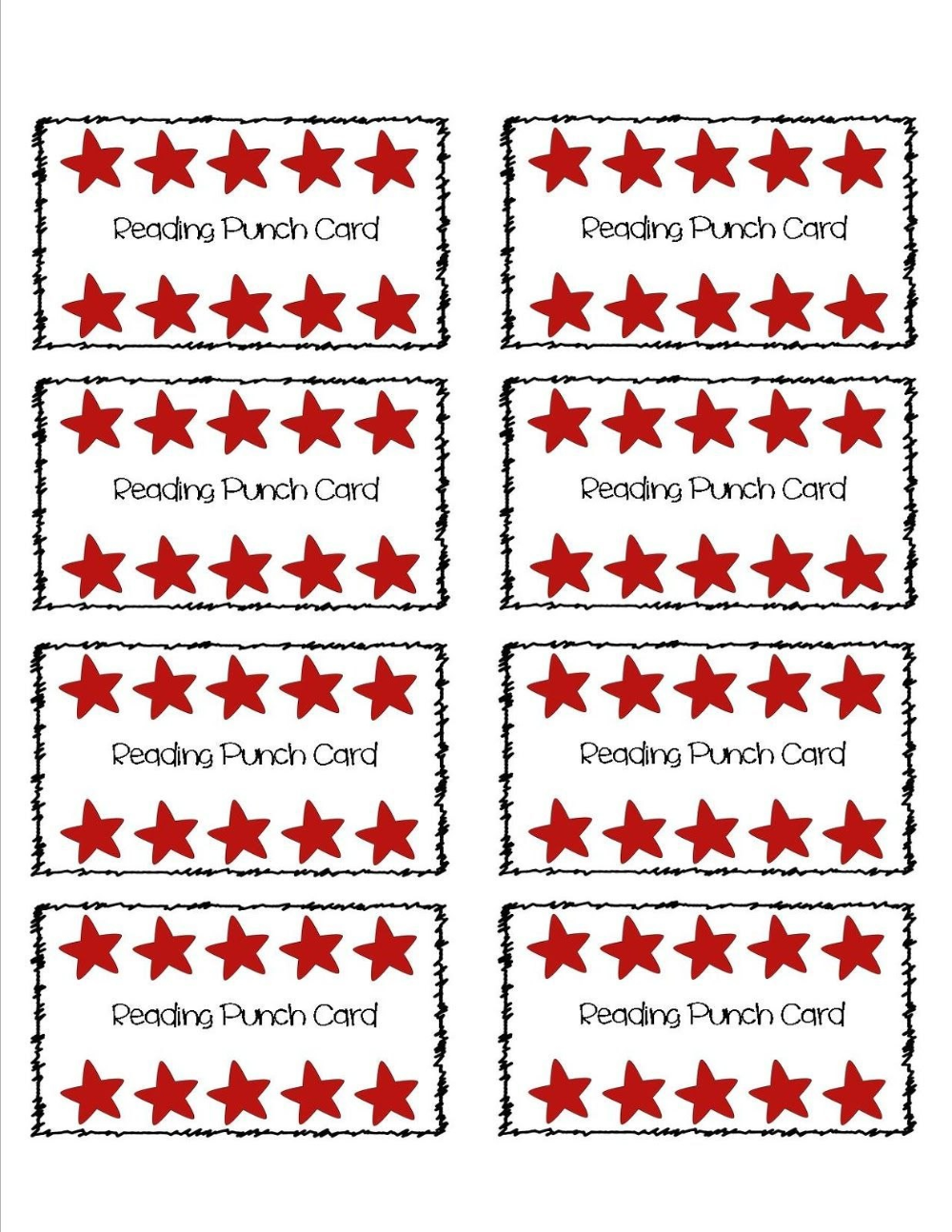 Free editable punch card template â gotemplates throughout reward punch card template