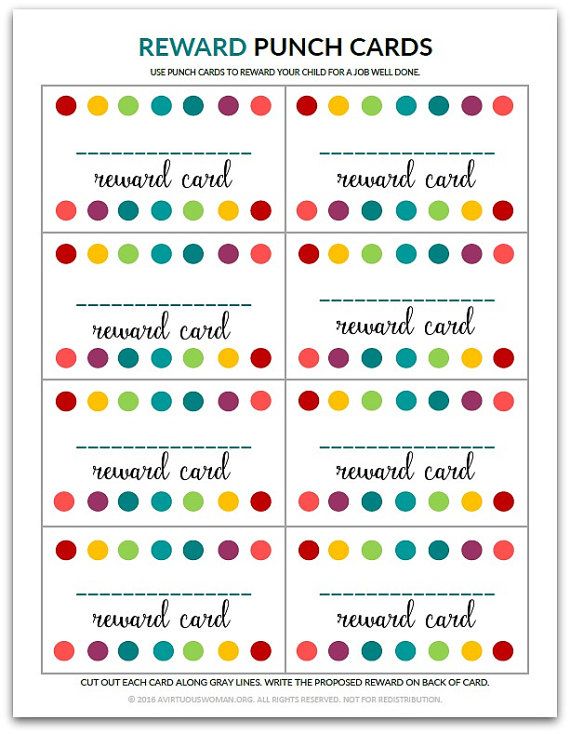 Pdf blank reward punch card