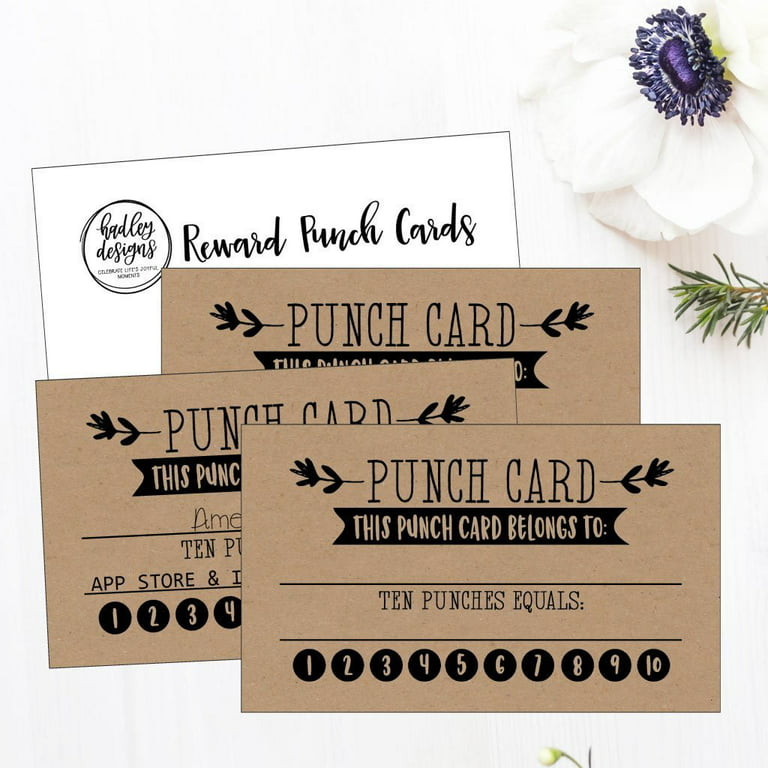 Rewards punch cards for kids students teachers small business classroom chores reading incentive awards for teaching reinforcement education class supplies loyalty encouragement work supply