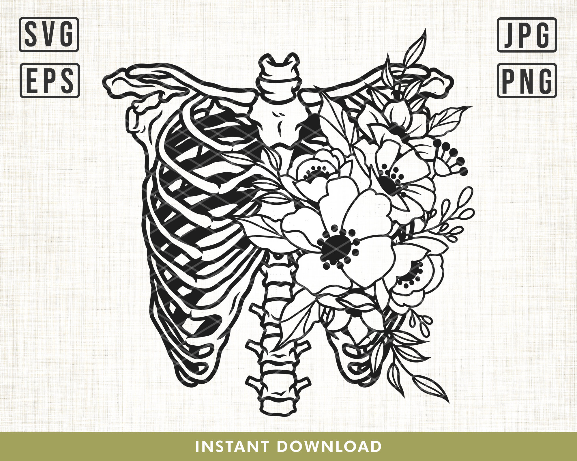 Rib cage printable