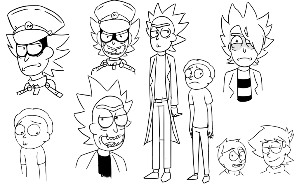 Rick and morty coloring pages