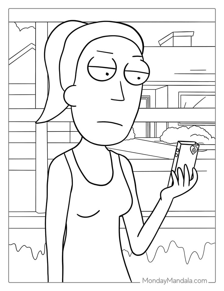 Rick and morty coloring pages free pdf printables coloring pages rick and morty morty