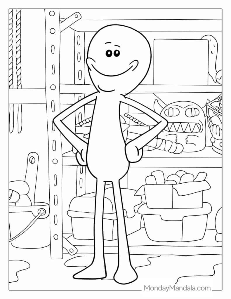 Rick and morty coloring pages free pdf printables