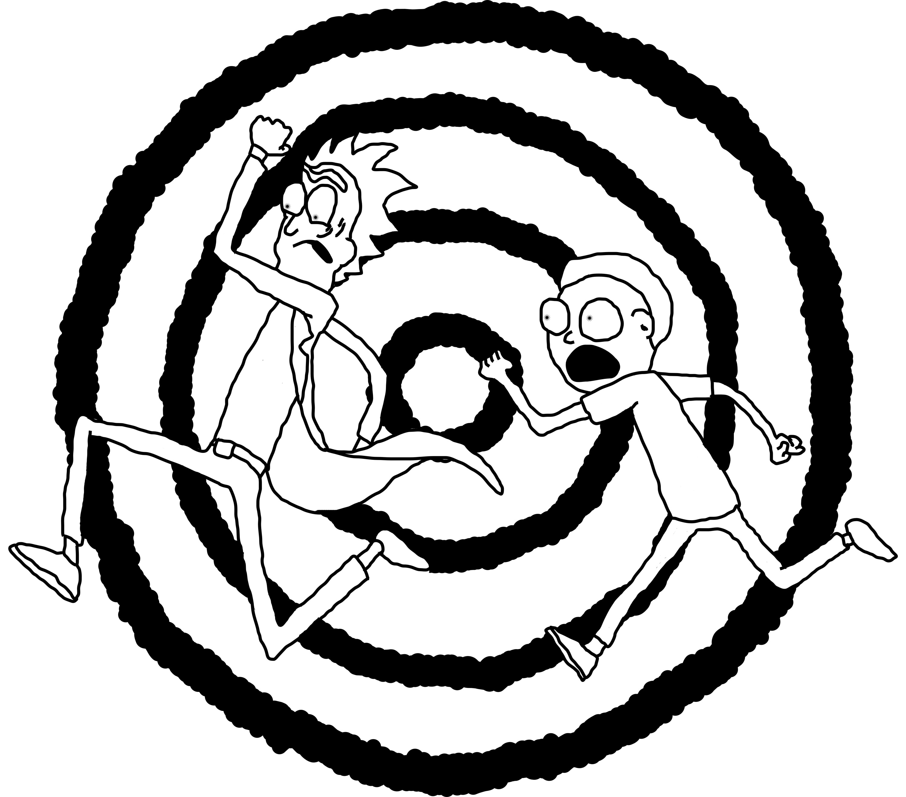 Rick and morty coloring pages