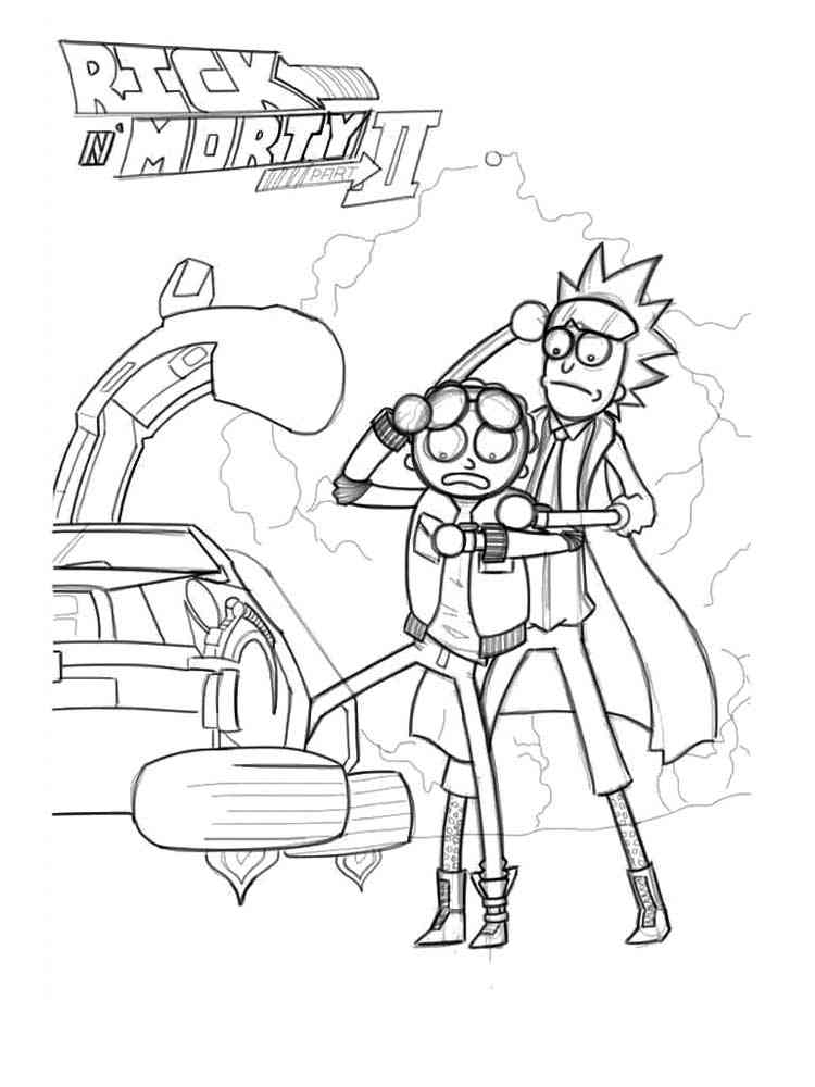 Rick and morty coloring pages