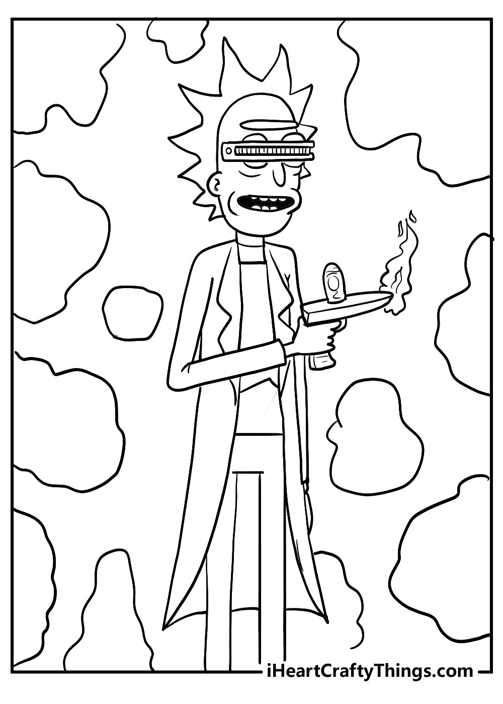 Printable rick and morty coloring pages updated
