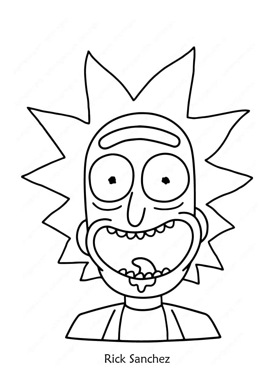 Rick and morty malvorlagen