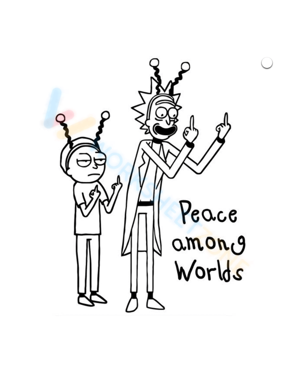 Free printable rick and morty coloring pages for all ages