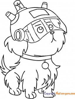 Snowball rick and morty coloring page to print