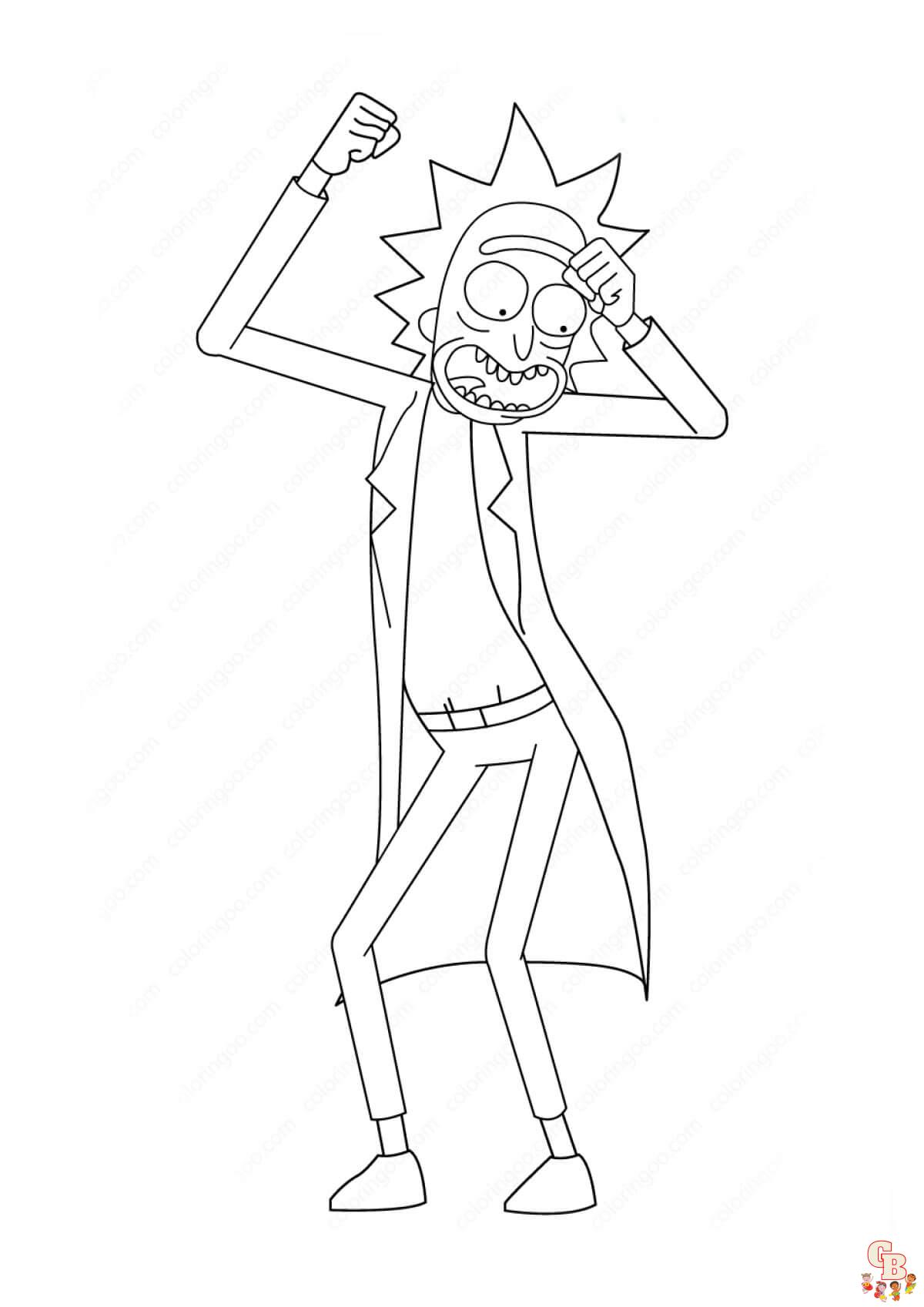 Get creative with rick and morty coloring pages