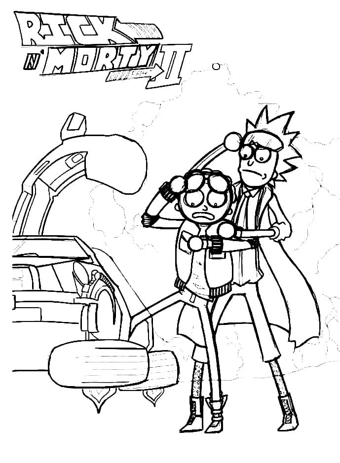 Rick and morty coloring pages