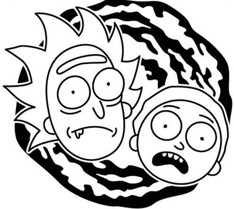 Rick and morty coloring pages