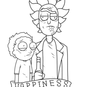 Rick and morty coloring pages printable for free download
