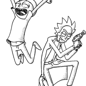 Rick and morty coloring pages printable for free download