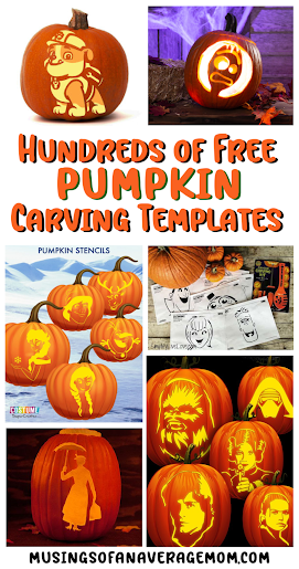 Musings of an average mom free character pumpkin carving templates