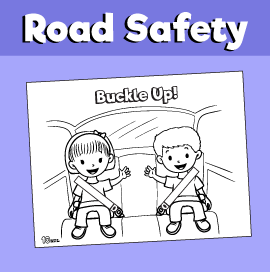 Road safety coloring page â use crosswalks â minutes of quality time