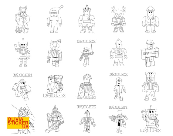 Roblox printable coloring page coloring pages pdf and jpg