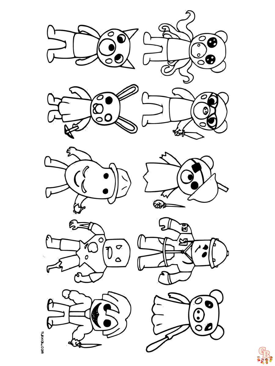 Free roblox coloring pages for kids to print