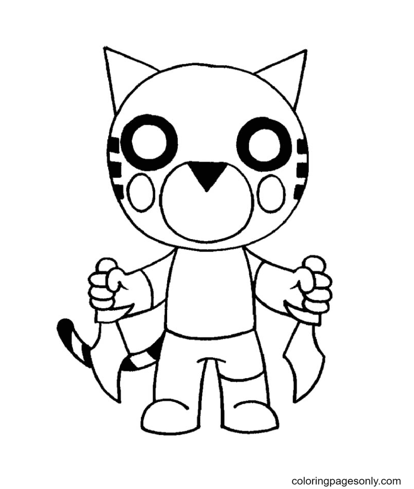 Piggy coloring pages printable for free download