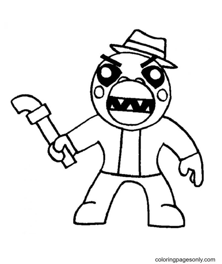 Piggy coloring pages