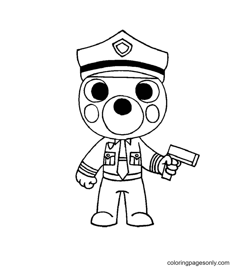 Officer doggy roblox piggy worksheet