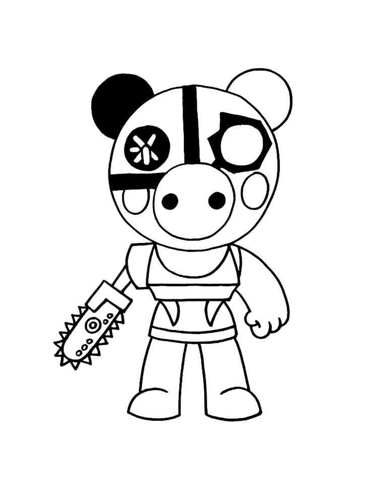 Piggy roblox coloring pages
