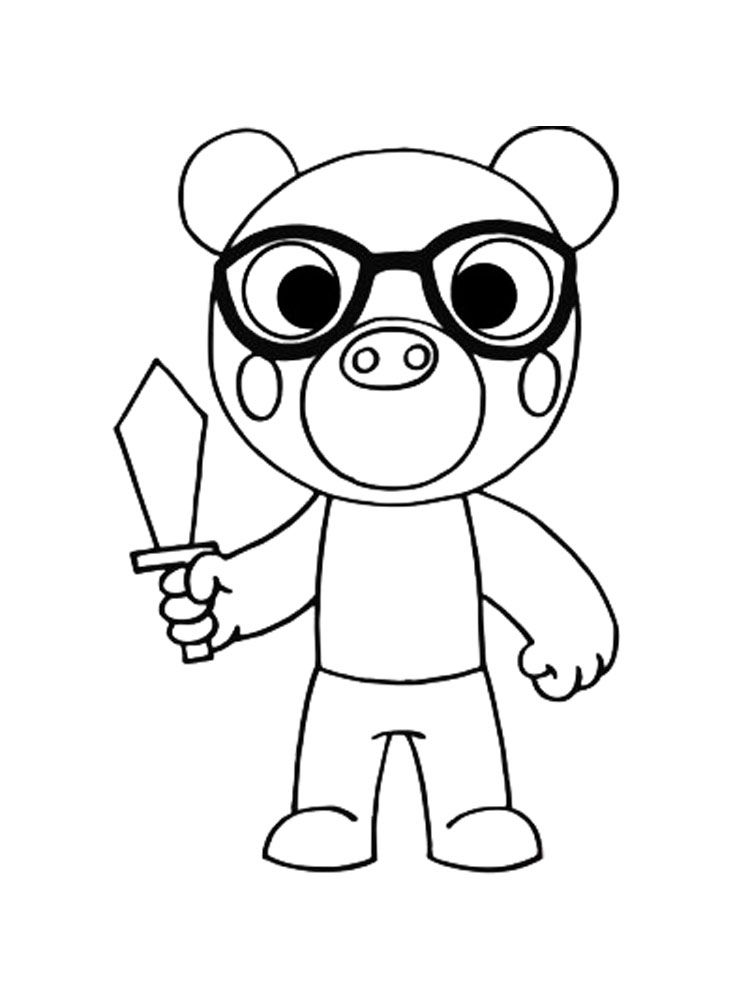 Piggy roblox loring pages piggy loring pages roblox