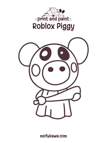 How to draw roblox piggy character