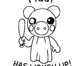 Piggy roblox game pngsvgjpg files printable cricut silhouette