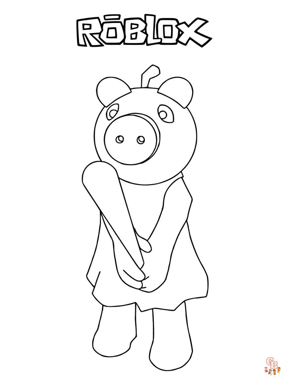 Free roblox coloring pages for kids to print