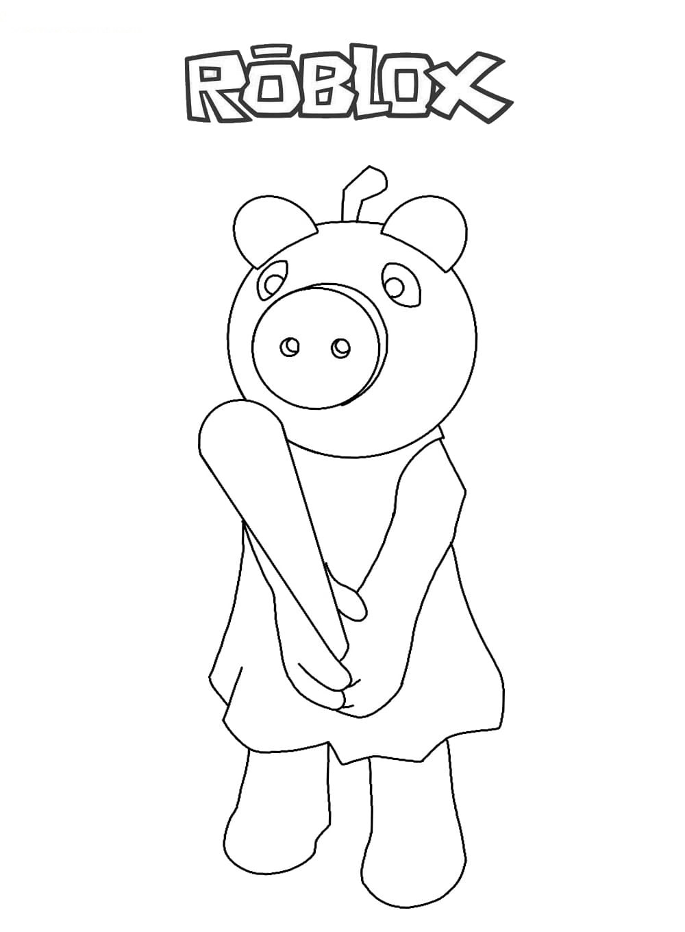 Piggy coloring pages printable pdf