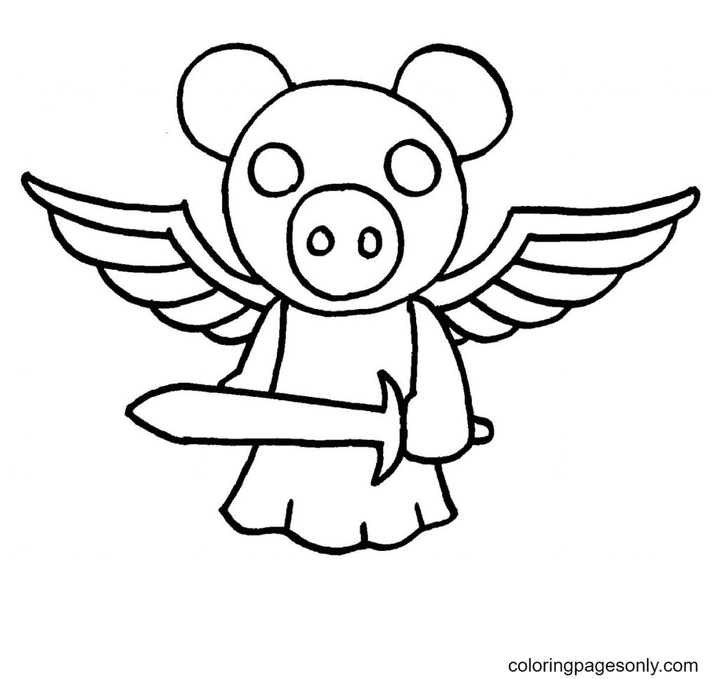Piggy coloring pages printable for free download