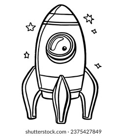 Rocket coloring page images stock photos d objects vectors