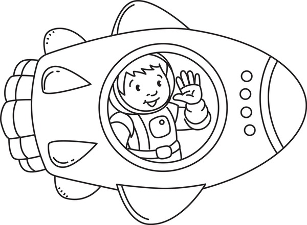 Thousand coloring book spaceship royalty