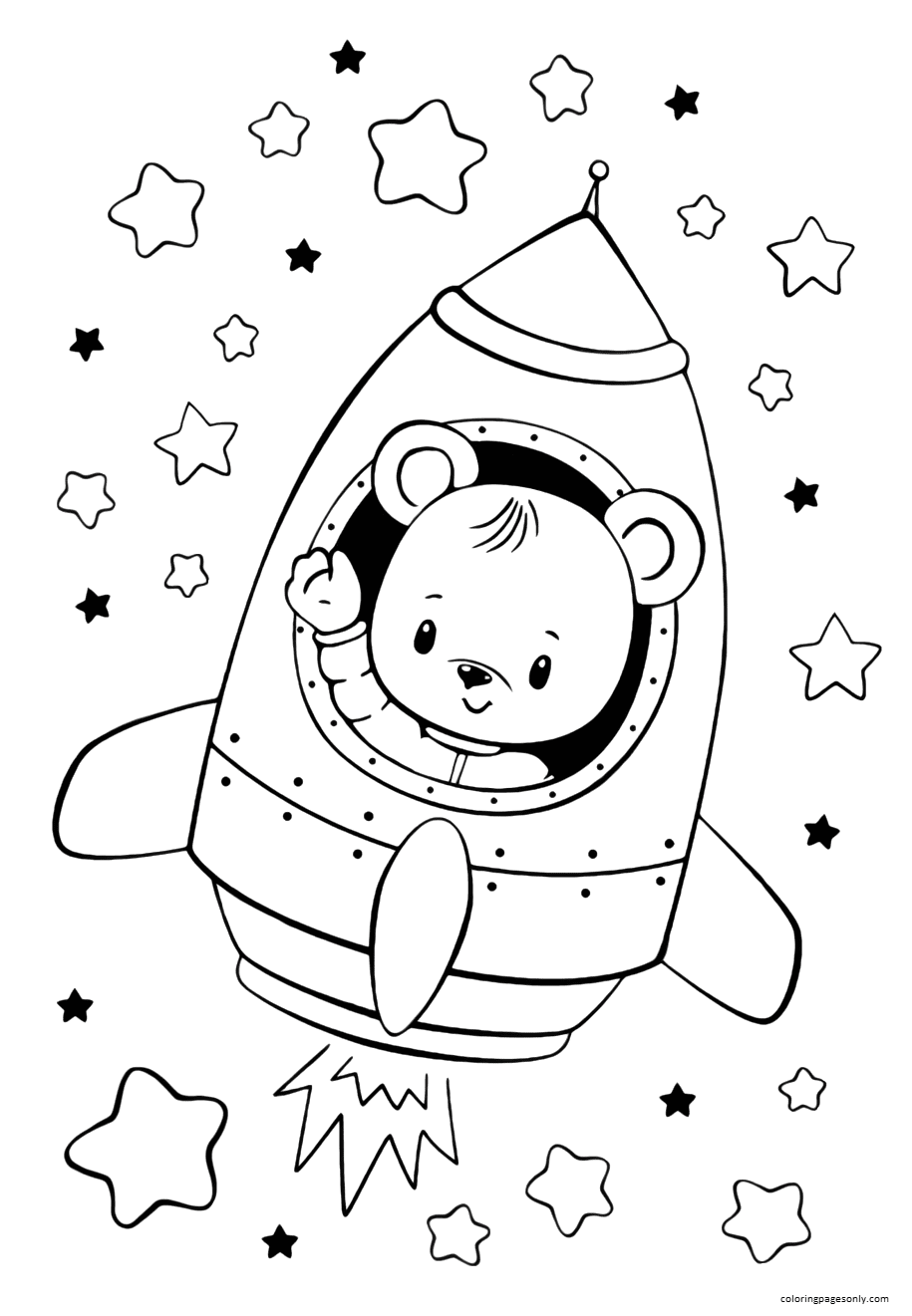 Rocket coloring pages printable for free download
