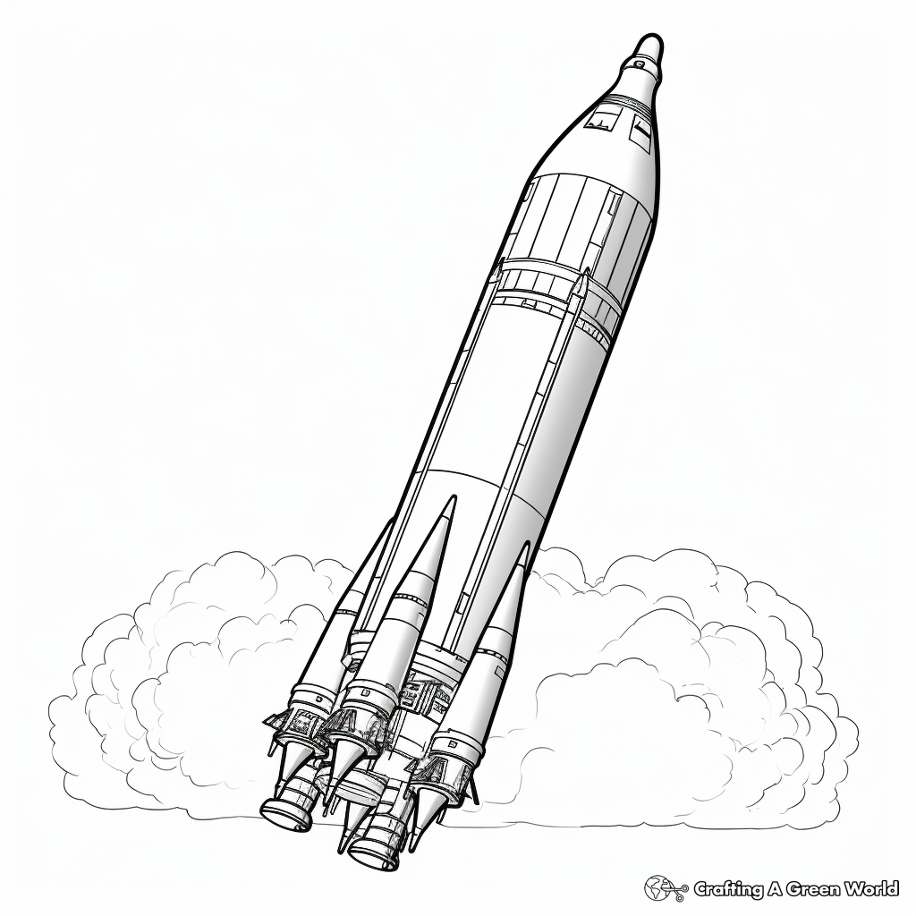 Rocket coloring pages
