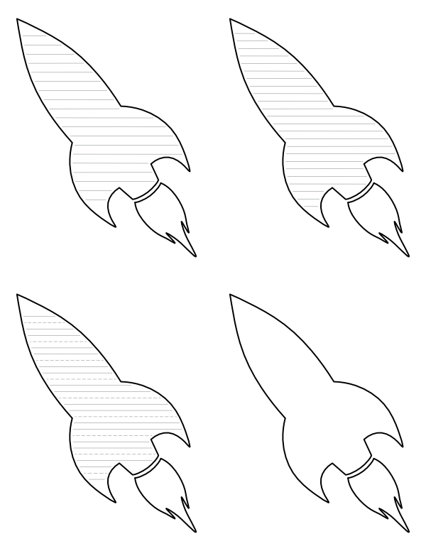 Free printable rocket ship