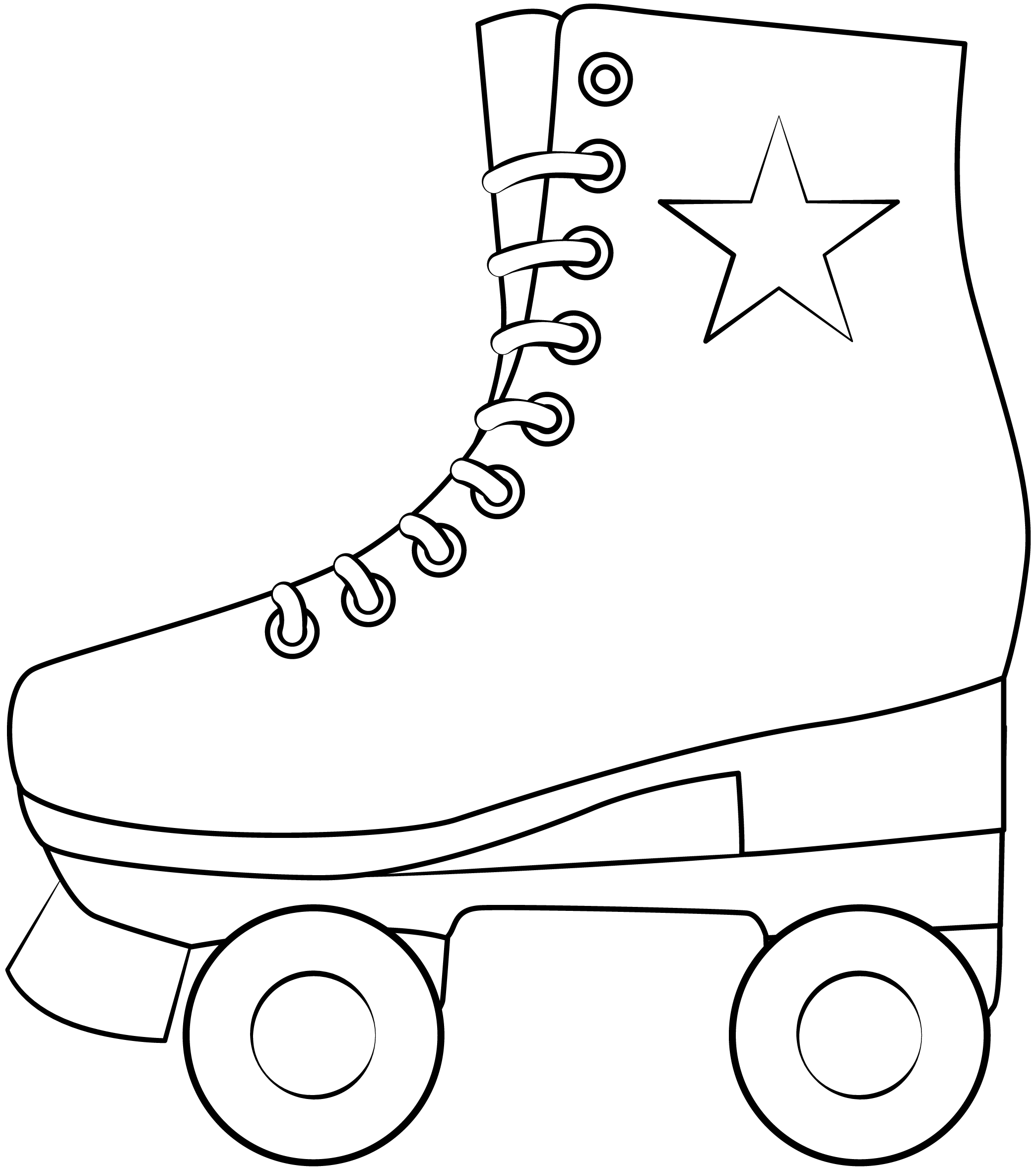 Roller skate printable template free printable papercraft templates roller skating party roller skate birthday skate birthday party