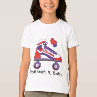 Old school roller skates coloring page
