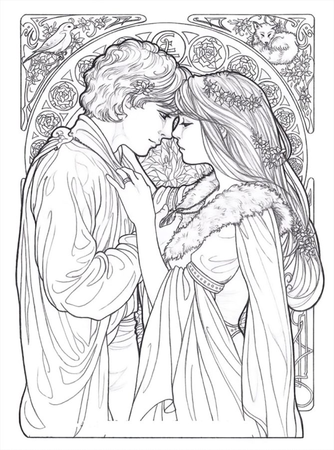Romeo and juliet coloring pages