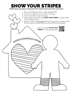 Show your stripes arts crafts