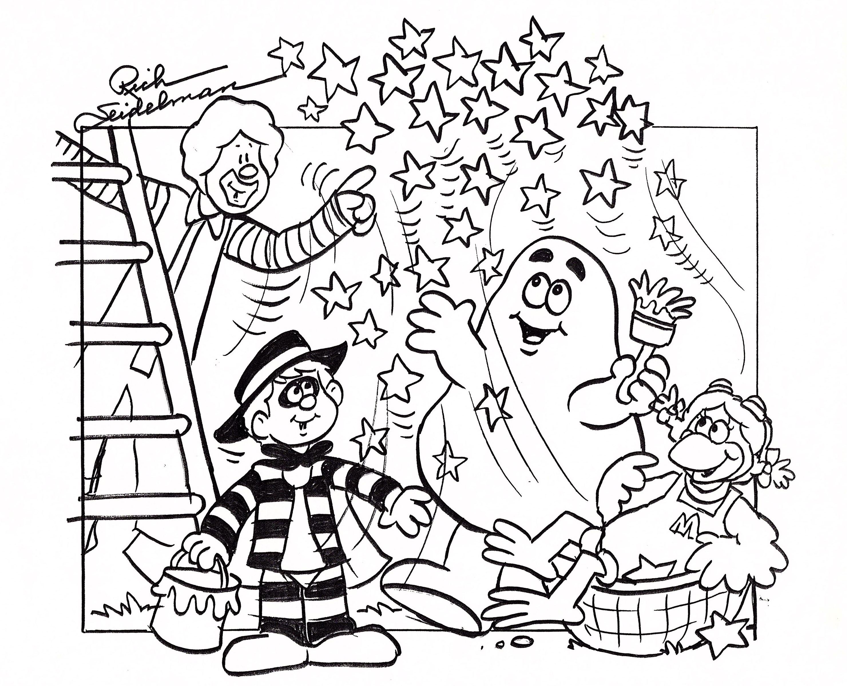 One of art director rich seidelmans proposed storyboard drawings for a mercial about pasting shiny paâ coloring book pages storyboard drawing coloring pages