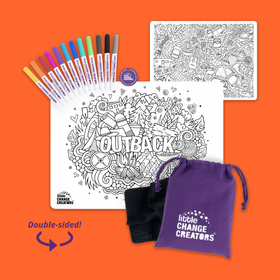 Reusable colouring sheets for kids little change creators
