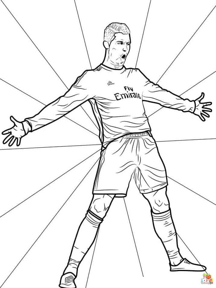 Cristiano ronaldo coloring pages